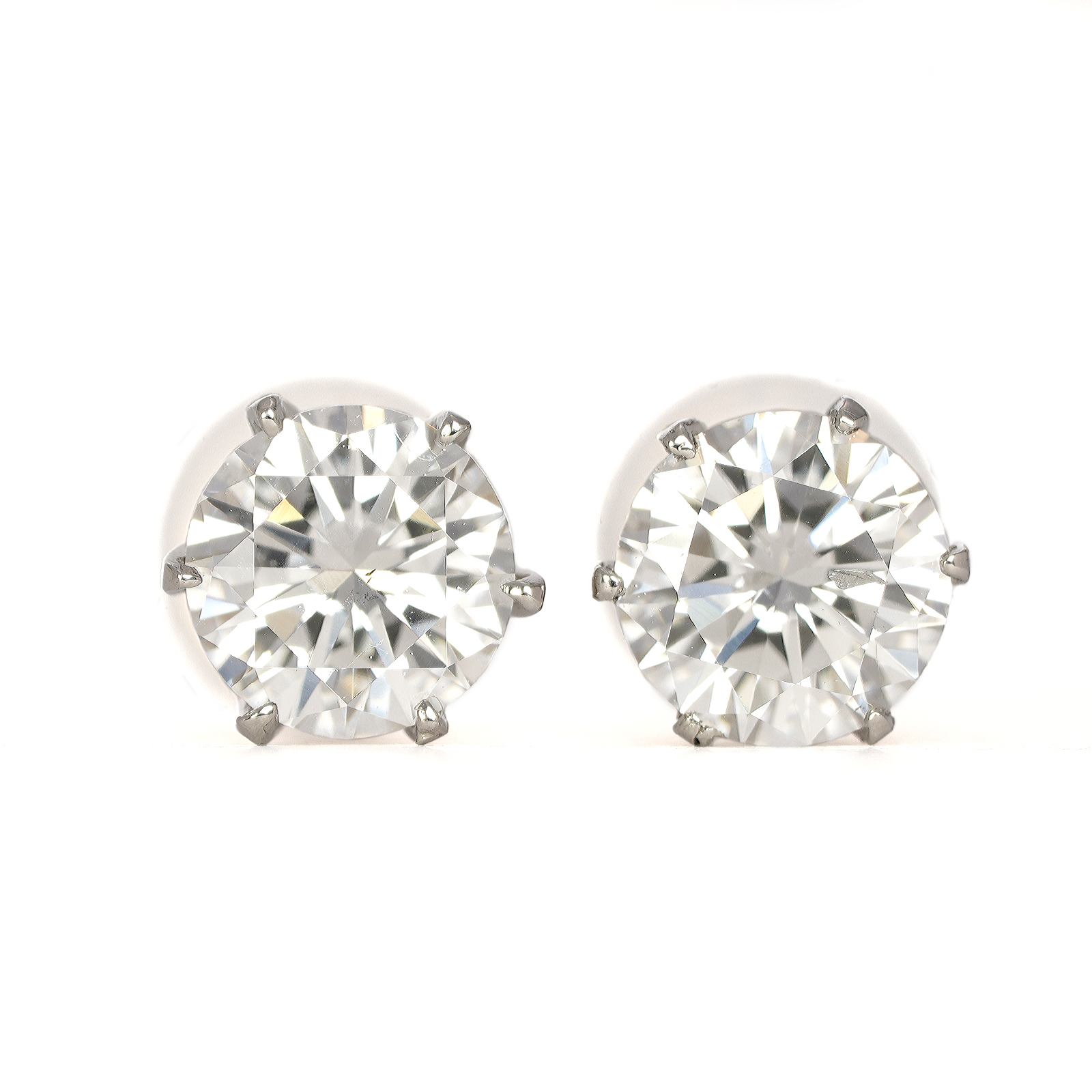 ダイヤ0.430/0.425ct Pt900 ピアス