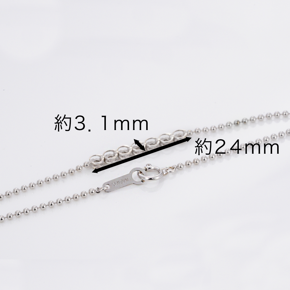 ダイヤモンド0.15ct K18WG ブレスレット